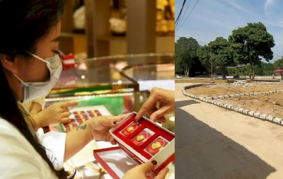 Vàng vào đà giảm giá, có nên bán bớt vàng để mua đất?