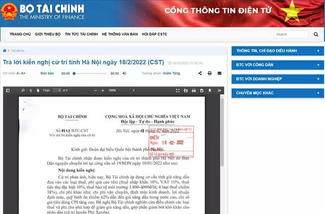 Bộ Tài chính: Giá xăng Việt Nam đang thấp so với thế giới